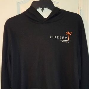 Hurley Tropical Mind Black Long Sleeve Hoodie